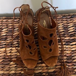 Aquazzura heel brown